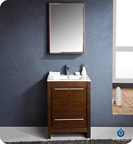 Fresca Allier 24" Wenge Brown Modern Bathroom Cabinet