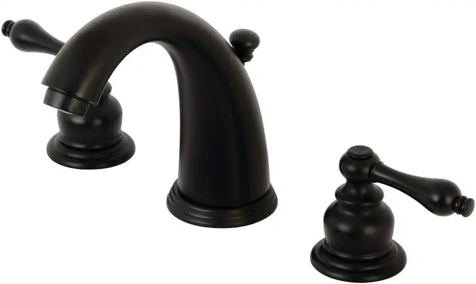 Kingston Brass KB980AL Victorian Widespread Bathroom Faucet, Matte Black