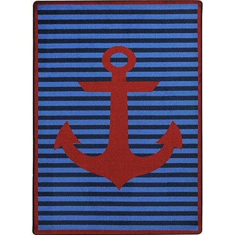 Joy Carpets 1900D-03 Safe Mooring Childrens Rugs, D, Red
