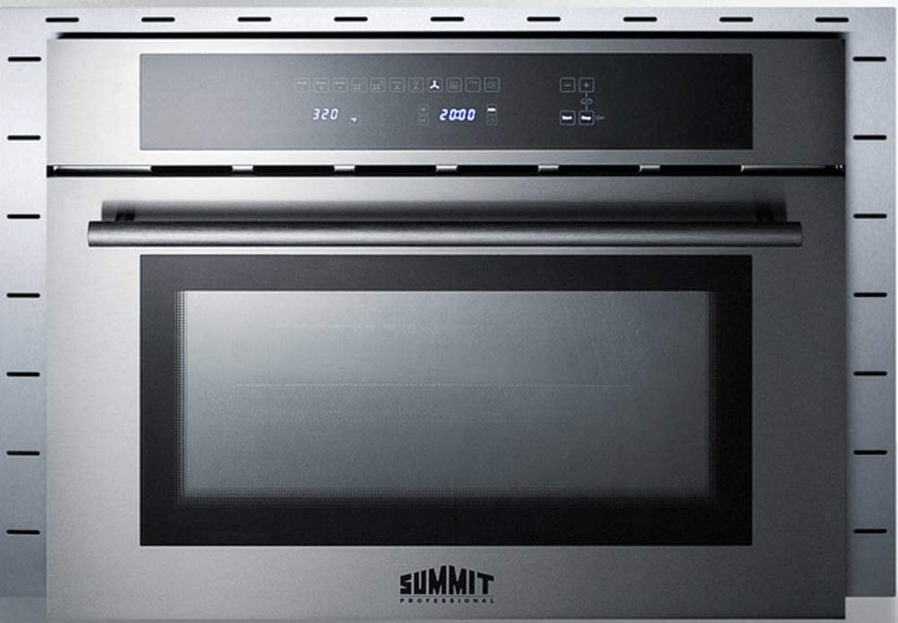 Summit Appliance TrimKitCMV27 Stainless Steel Trim Kit to Extend Width of CMV24 24&#34; Wide Built-in Speed Oven to 27&#34;, Dimensions 18.88&#34; H x 26.75&#34; W x 1.0&#34; D, Made in The USA