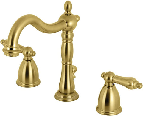 Kingston Brass KB1977AL 8 in. Widespread Bathroom Faucet, Brushed Brass