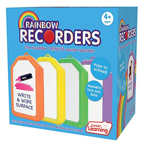 Junior Learning JRL149 Rainbow Recorders44; Set of 4