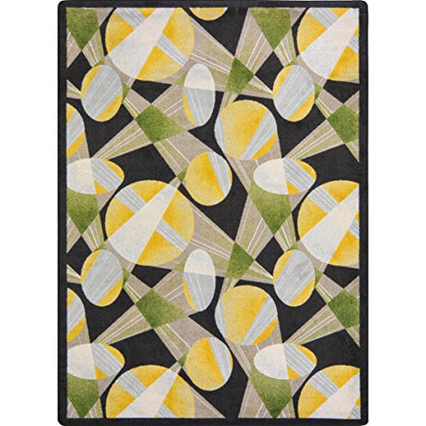 Joy Carpets Any Day Matinee Searchlight Theater Area Rugs, 64-Inch by 92-Inch by 0.36-Inch, Brown