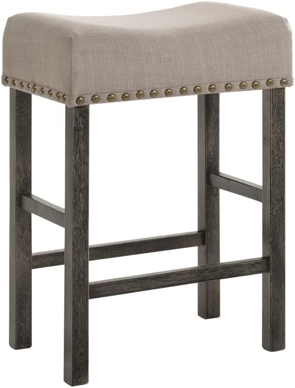 ACME Furniture Martha II Counter Height Stool, Weathered Gray