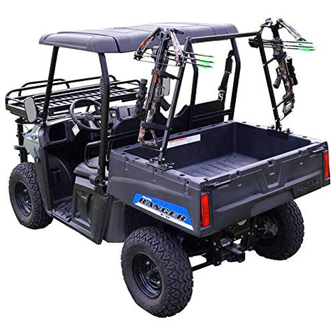 Quick-Draw Double Crossbow Rack - mounts to the bedsides of UTVs - holds 2 crossbows