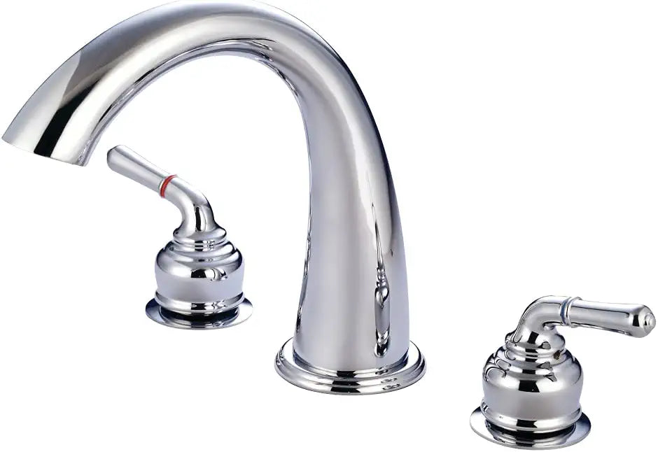 Kingston Brass KS2361 Milano Roman Tub Faucet, 8-Inch Adjustable Center, Polished Chrome