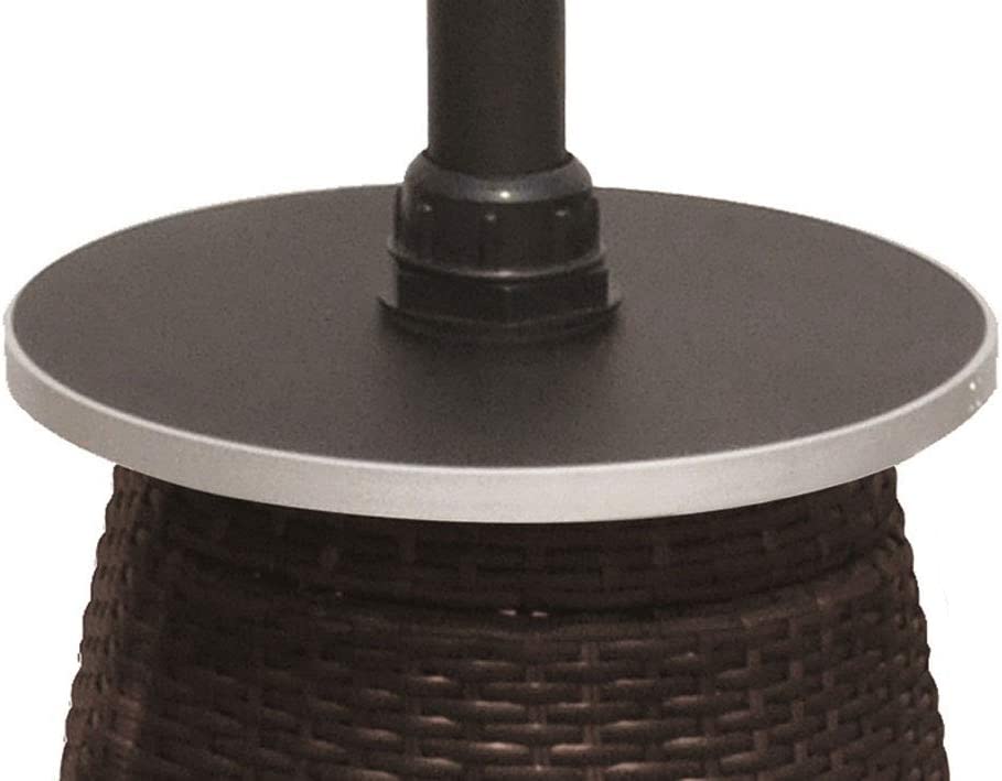 87&#34; Tall Resin Wicker Patio Heater with Table