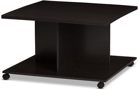 Baxton Studio Cladine Modern and Contemporary Wenge Brown Finished Coffee Table
