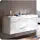 Fresca Opulento 54&#34; White Modern Double Sink Cabinet w/Integrated Sinks