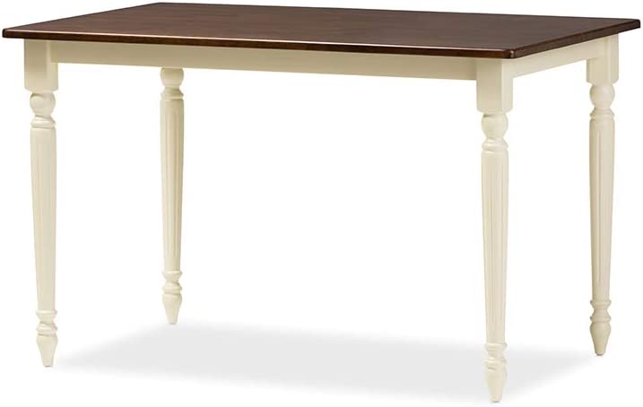 Napoleon 46 3/4&#34; Wide Cherry and Buttermilk Dining Table