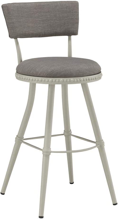 Boraam Benton Adjustable Stool, Gray/White