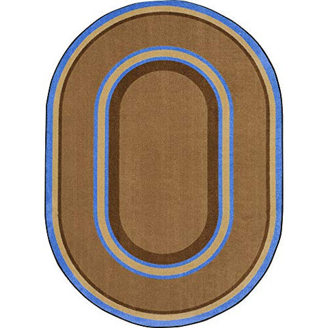 Joy Carpets Kid Essentials Ripples Misc Sold Color Area Rugs, 64-Inch by 92-Inch by 0.36-Inch, Chocolate