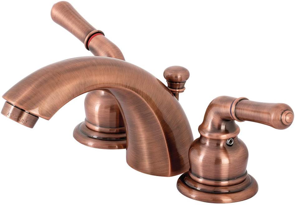 Kingston Brass KB956 Magellan Mini-Widespread Bathroom Faucet, Antique Copper