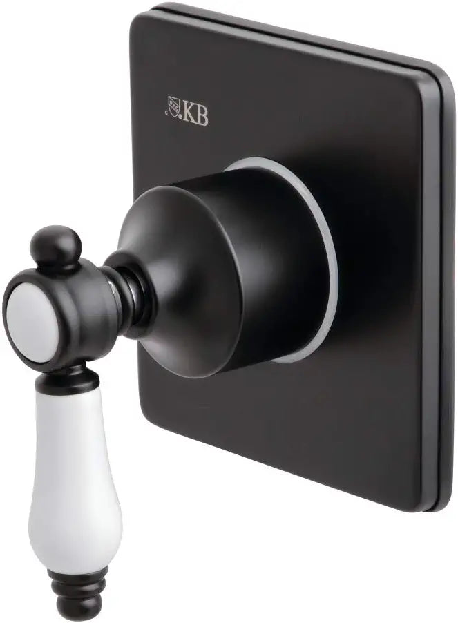 Kingston Brass KS3040BPL Bel-Air Three-Way Diverter Valve with Trim Kit, Matte Black