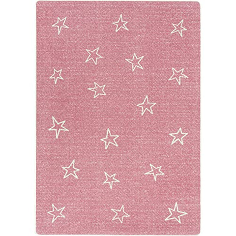 Joy Carpets Shine On 3&#39;10&#34; x 5&#39;4&#34; Area Rug in Color Blush