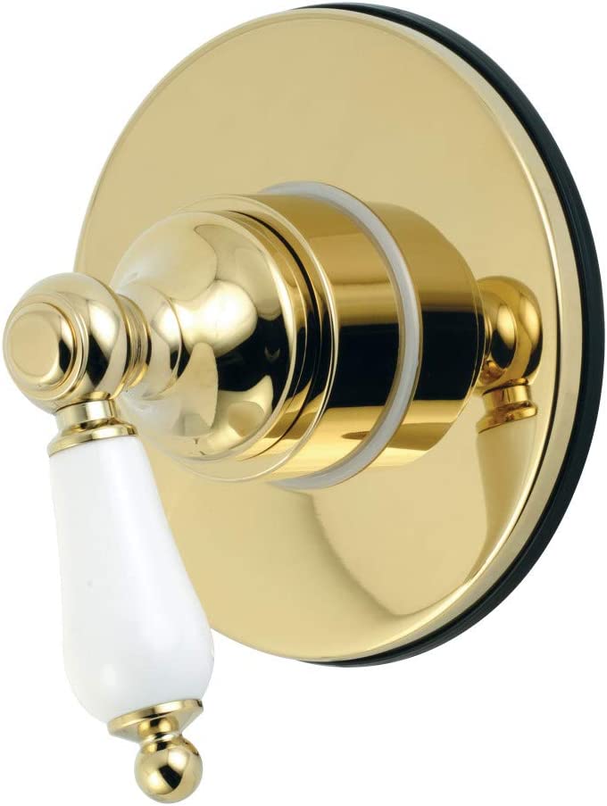 Kingston Brass KS3032PL Three-Way Diverter Valve with Trim Kit, Polished Brass