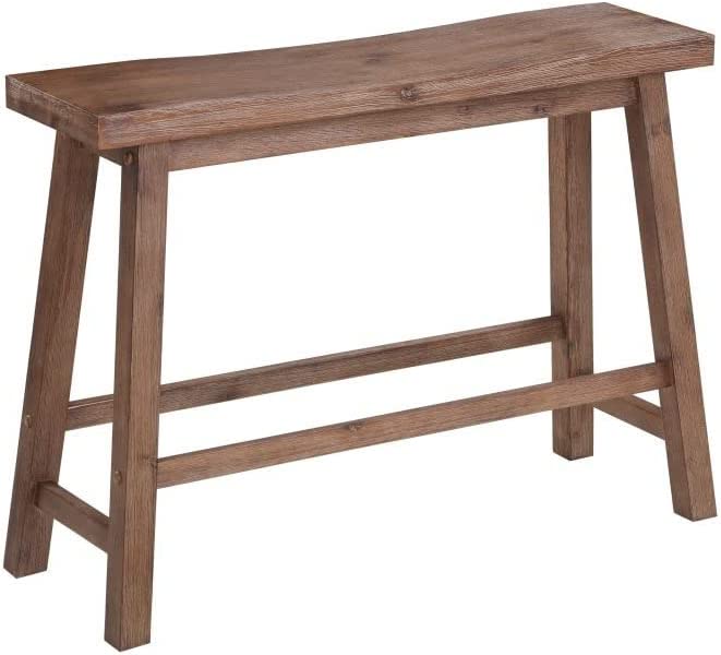 Boraam Sonoma 4-Piece Pub Table Set, 36 x 47.25 x 23.75, Barnwood Wire-Brush