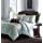 Madison Park Brussel King Size Bed Comforter Set Bed in A Bag - Seafoam Aqua, Embroidered Patterns ‚Äì 7 Pieces Bedding Sets ‚Äì Faux Silk Bedroom Comforters
