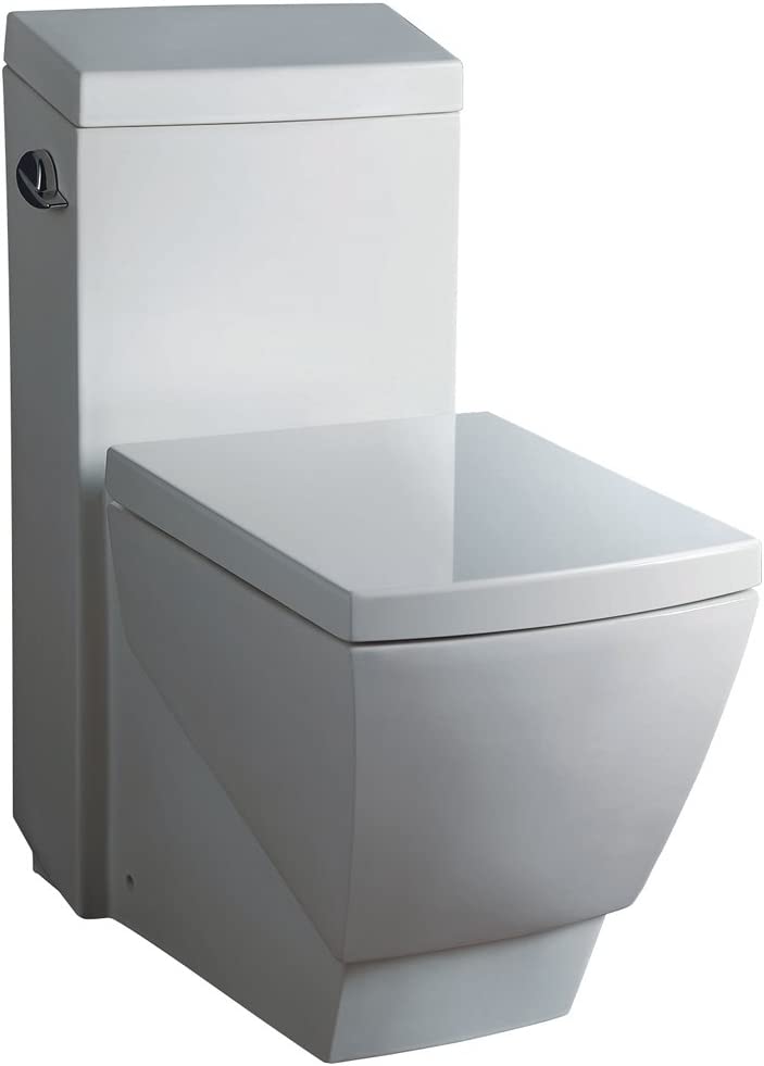 Fresca Bath FTL2336 Apus 1 Piece Square Toilet with Soft Close Seat