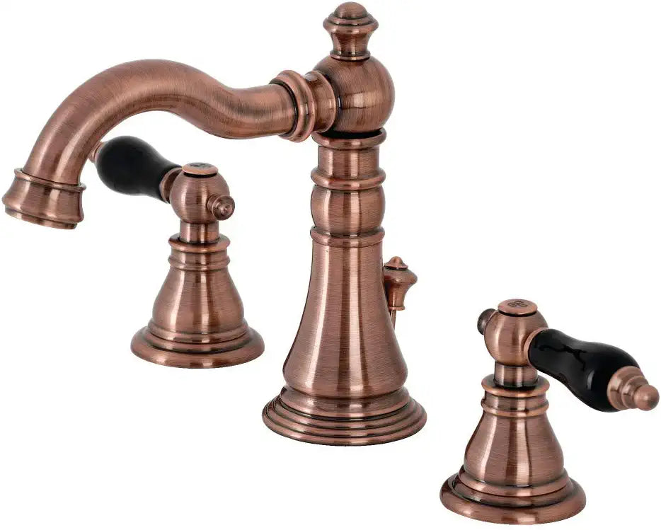 Kingston Brass FSC197AKLAC Duchess Widespread Bathroom Faucet, Antique Copper