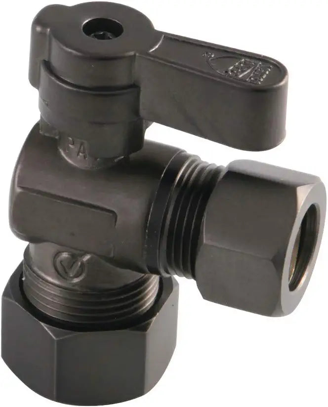 Kingston Brass KF5440ORB 5/8-Inch X 1/2-Inch OD Comp Angle Stop Valve, Oil Rubbed Bronze