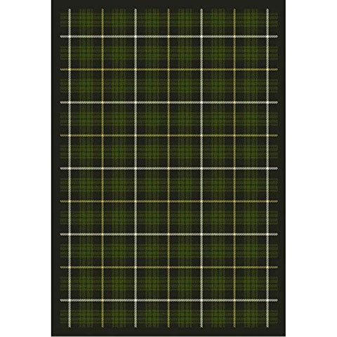 Joy Carpets Kaleidoscope Bit O Scotch Whimsical Area Rugs, 92-Inch by 129-Inch by 0.36-Inch, Pine