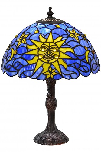 16.5InchH Sun Moon & Stars Table Lamp