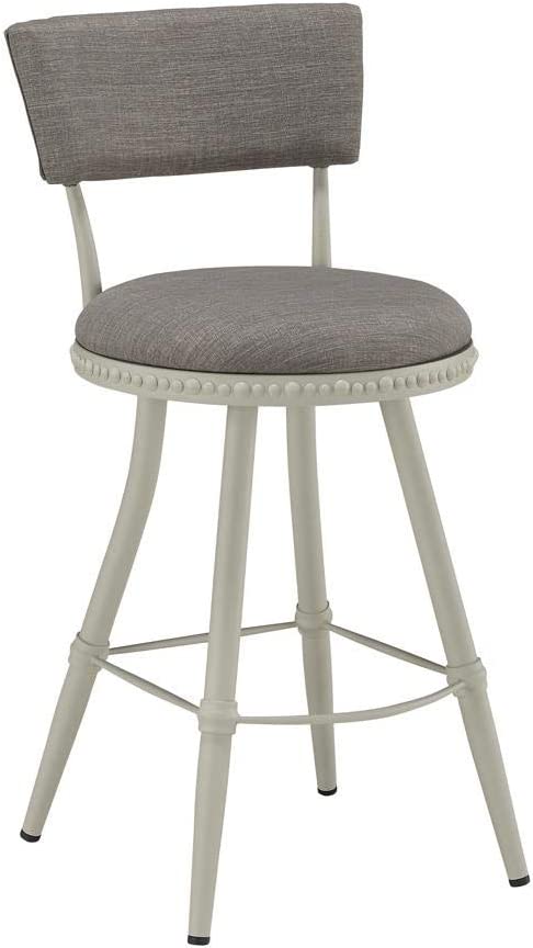 Boraam Benton Adjustable Stool, Gray/White