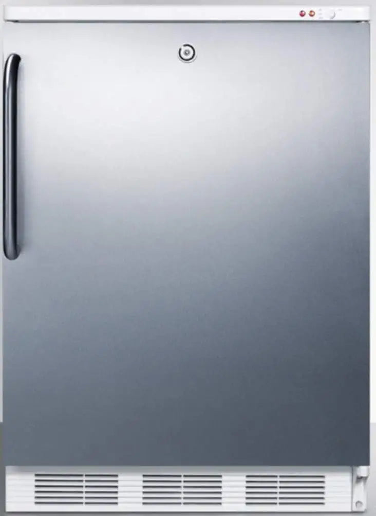 Summit VT65ML7BISSTB Upright Freezer, Stainless Steel