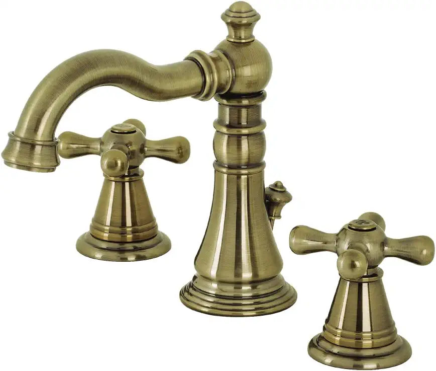 Kingston Brass FSC19733AAX American Classic Widespread Bathroom Faucet, Antique Brass