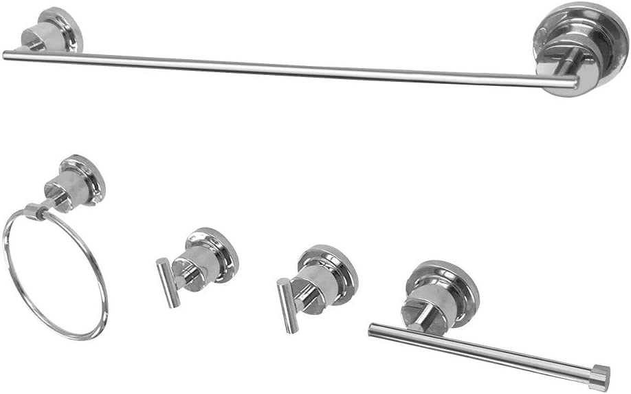 Kingston Brass BAH8212478C Concord 5-Piece Bathroom Accessory Set, Polished Chrome