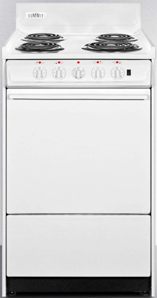 Summit WEM1171Q Kitchen Electric Cooking Range, White