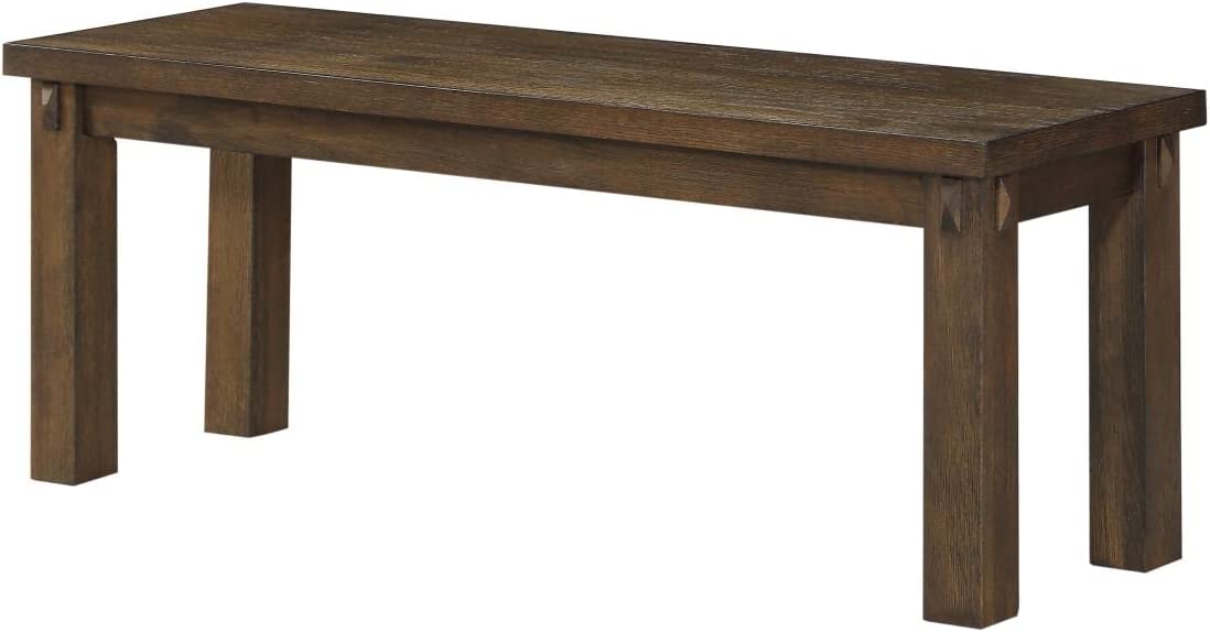 Acme Furniture Bench, Dark Oak