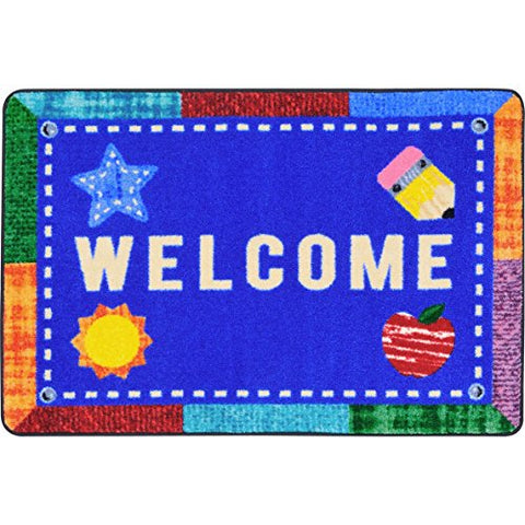 Joy Carpets 1938A Alphabet Upcycle Childrens Rugs, Multicolor