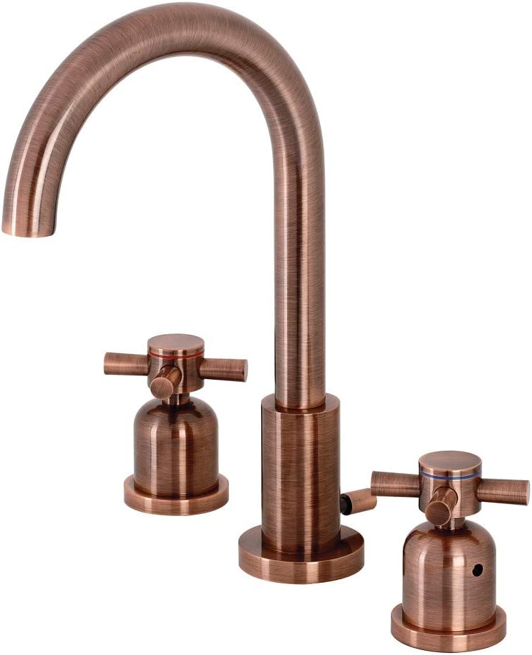 Kingston Brass FSC892DXAC Concord Widespread Bathroom Faucet, Antique Copper