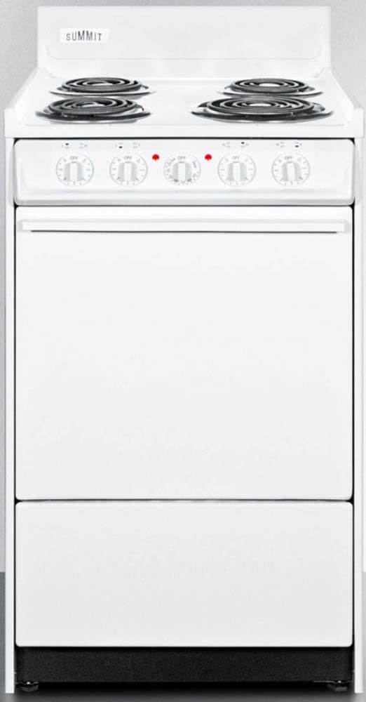 Summit WEM110 Kitchen Electric Cooking Range, White