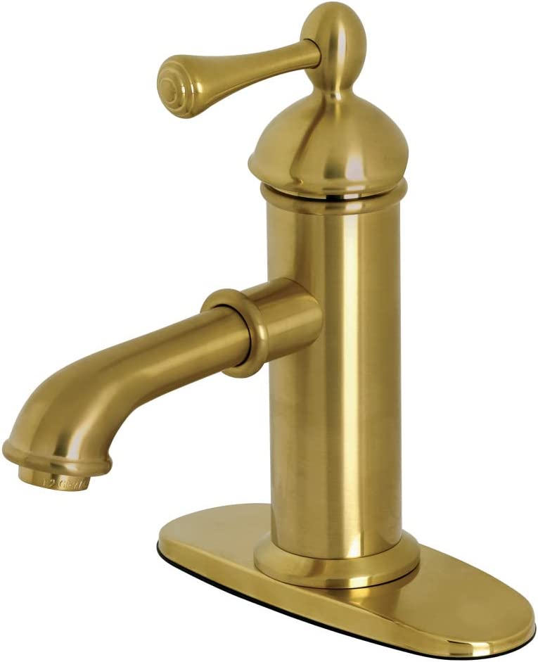 Kingston Brass KS7417BL Paris Bathroom Faucet, Brushed Brass