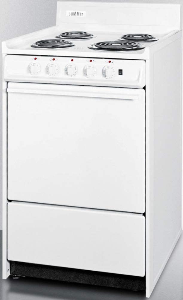 Summit WEM1171Q Kitchen Electric Cooking Range, White