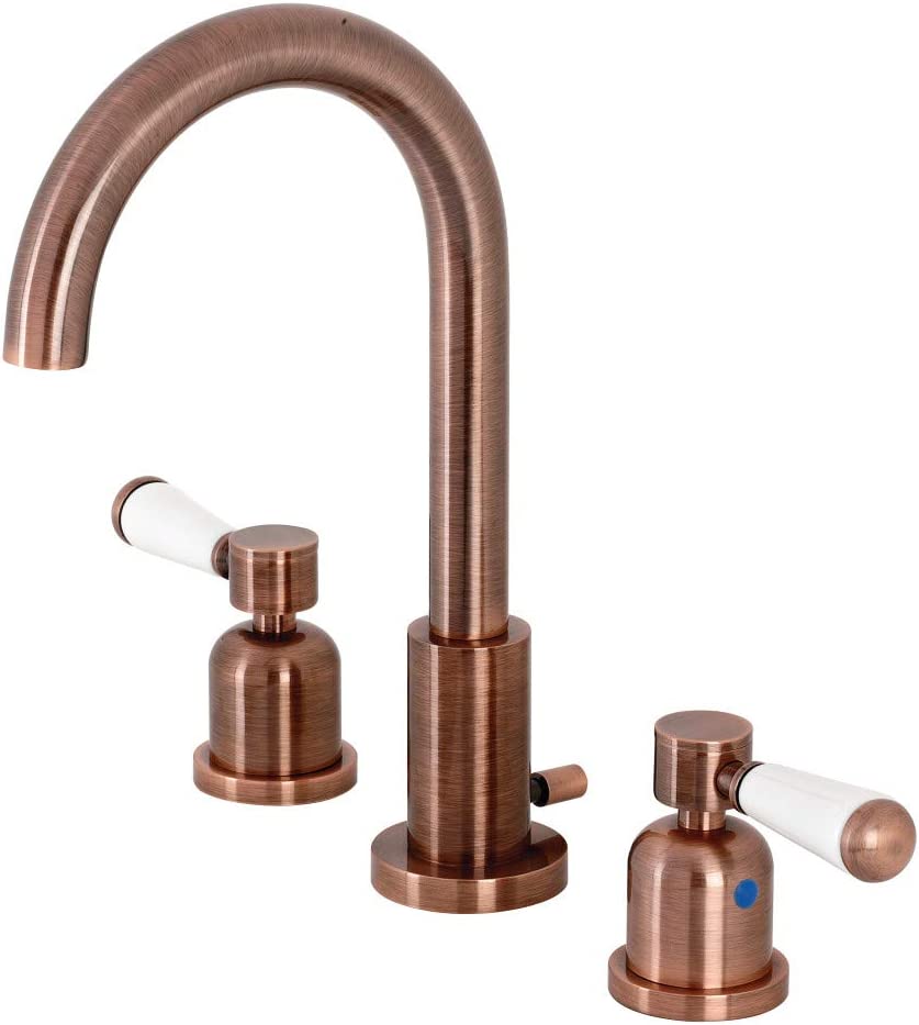 Kingston Brass FSC892DPLAC Paris Widespread Bathroom Faucet, Antique Copper