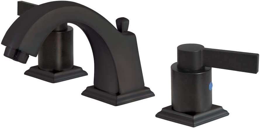 Kingston Brass FSC4685NDL NuvoFusion Widespread Bathroom Faucet, Oil Rubbed Bronze