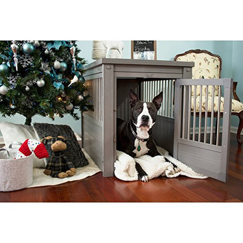 New Age Pet  InnPlace Dog Crate - Grey Large