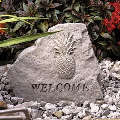 Kay Berry Welcome Garden Stone with Pineappple