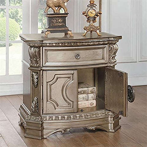 ACME Nightstand, Antique Champagne