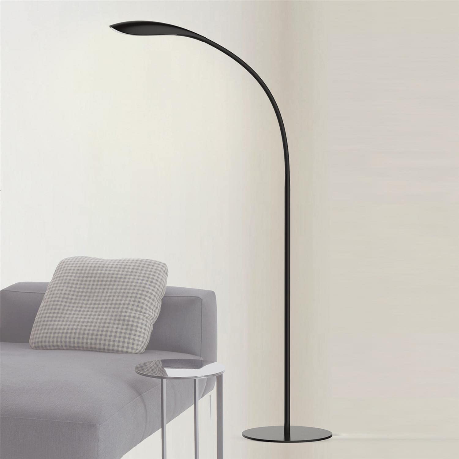 Sunbesta Luxurious Haven LED Floor Lamp for Living Room, Study Room & Bedroom - 58.3", Black