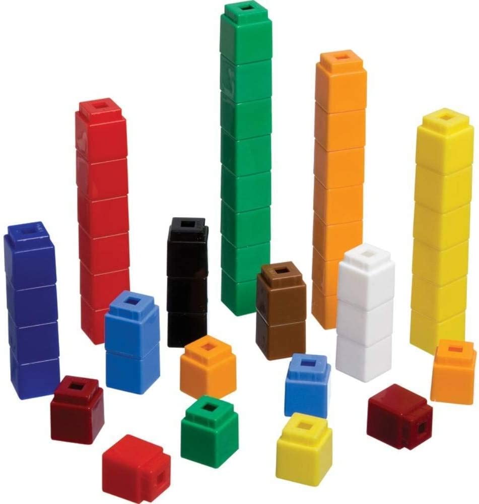 Unifix Cubes, Ten Assorted Colors, Set of 500