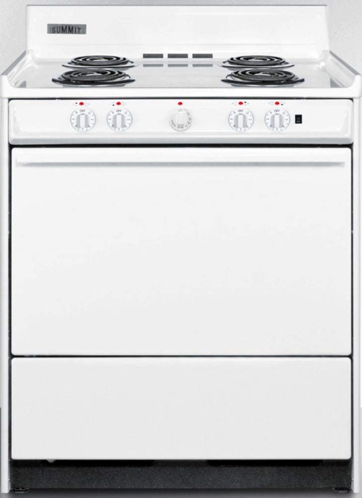 Summit WEM2171Q Kitchen Electric Cooking Range, White