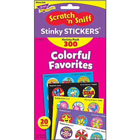 Stinky Sticker Colorful Favorites Variety Pack of 300