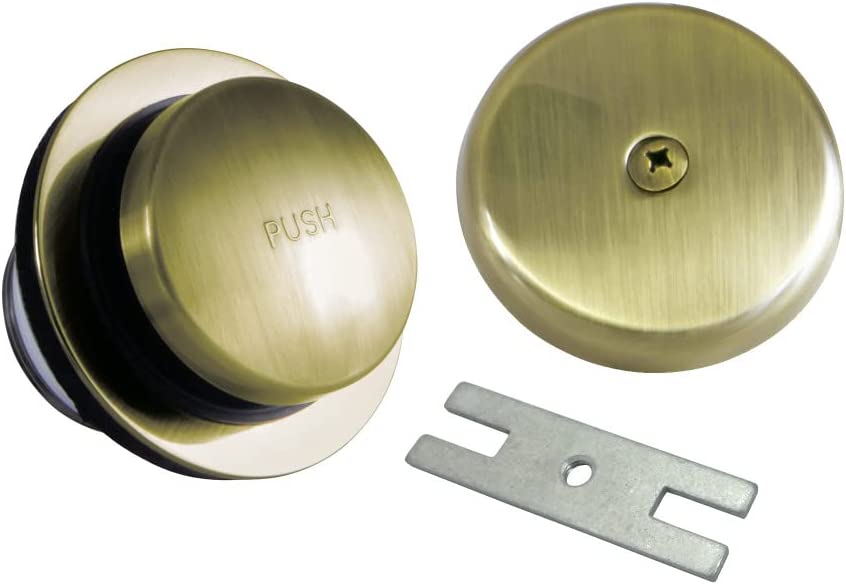 Kingston Brass DTT5302A6 Made to Match Easy Touch Toe-Tap Drain Conversion Kit, Tub, Polished Nickel