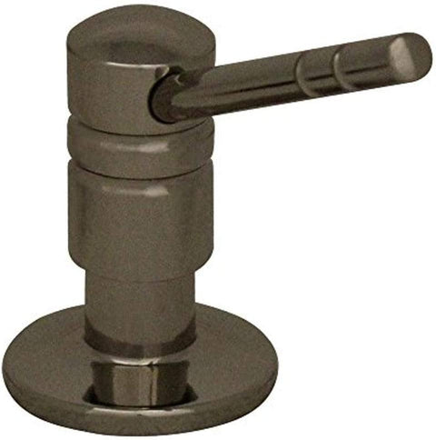 Whitehaus WHSD1166-PNIC Discovery 4-Inch Solid Brass Soap/Lotion Dispenser, Polished Nickel