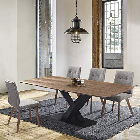 Armen Living Noble Dining set, Walnut